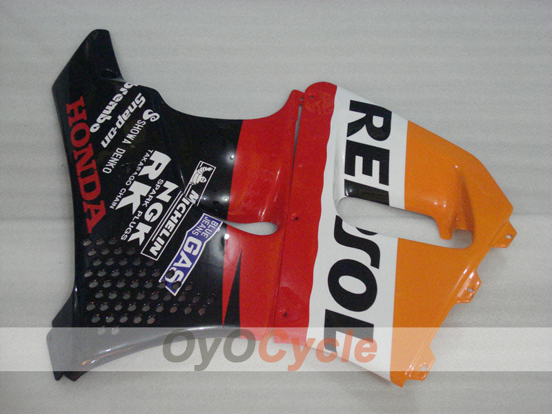 Verkleidungssatz für 94-95 CBR900RR - Rot, Orange, Schwarz - Repsol #OYO87906346