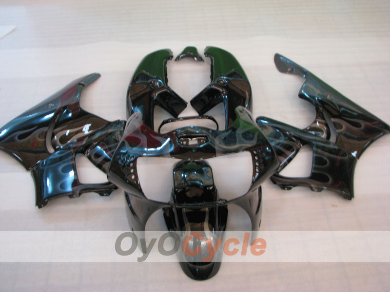 Verkleidungssatz für CBR919RR 98-99	 - Schwarz - Flammenmuster #OYO87906376 Zweitbild