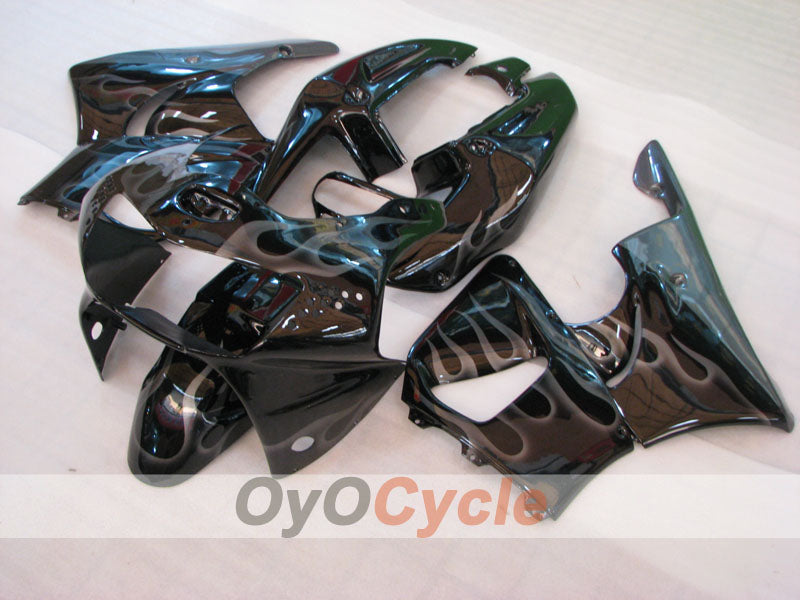 Verkleidungssatz für CBR919RR 98-99	 - Schwarz - Flammenmuster #OYO87906376 Hauptbild