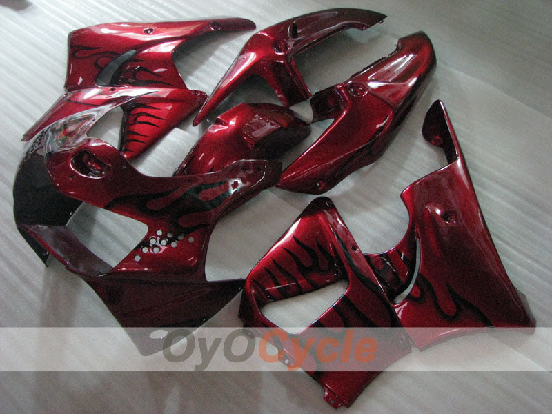 Verkleidungssatz für CBR919RR 98-99	 - Rotweinrot - Flammenmuster #OYO87906379 Zweitbild