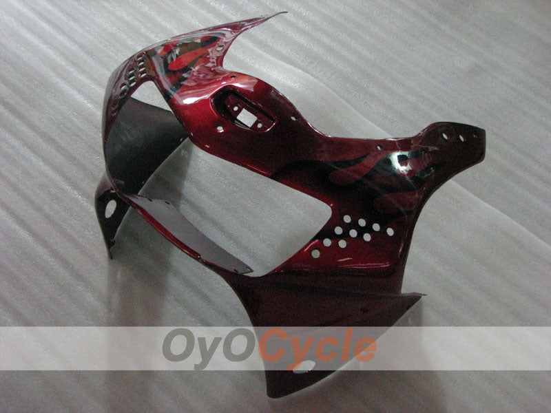 Verkleidungssatz für CBR919RR 98-99	 - Rotweinrot - Flammenmuster #OYO87906379
