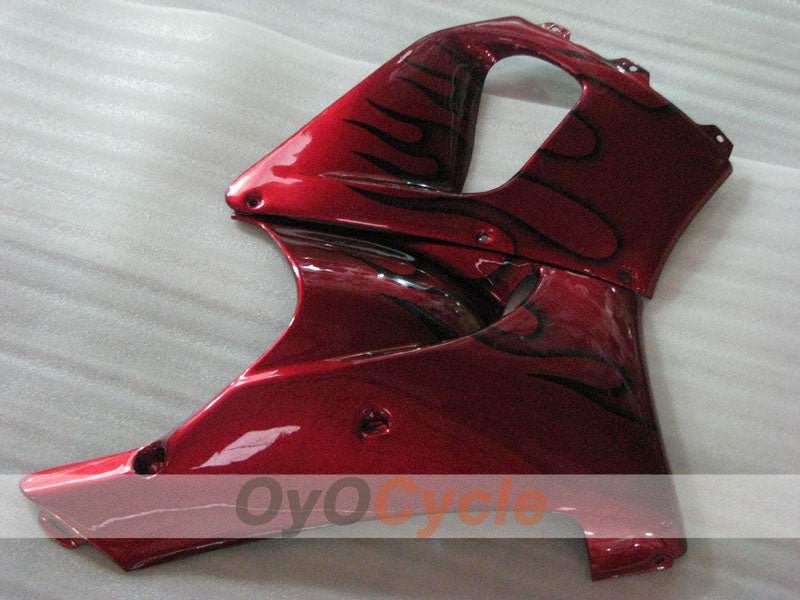 Verkleidungssatz für CBR919RR 98-99	 - Rotweinrot - Flammenmuster #OYO87906379