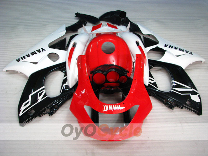 Spritzguss-Verkleidungssatz für 97-07 YZF600R - Rot, Weiß, Schwarz - Werksstil #OYO87906398 Zweitbild
