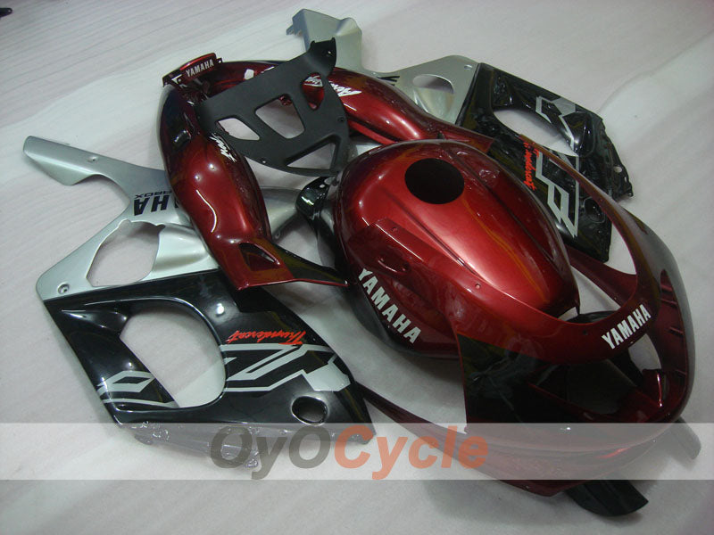 Spritzguss-Verkleidungssatz für 97-07 YZF600R - Weinrot, Schwarz - Werksstil #OYO87906404 Hauptbild