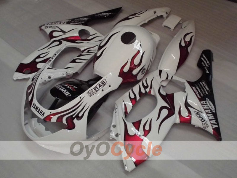Spritzguss-Verkleidungssatz für 97-07 YZF600R - Rot, Weiß - Individuell #OYO87906405 Hauptbild