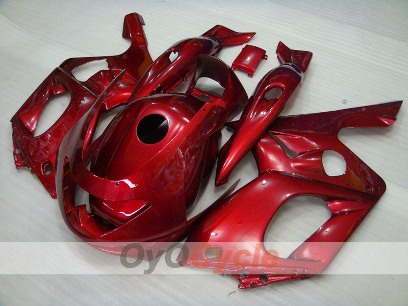 Einspritzverkleidungssatz für YZF600R 97-07 - Weinrot - Ohne Aufkleber / Dekor, Werksdesign #OYO87906420