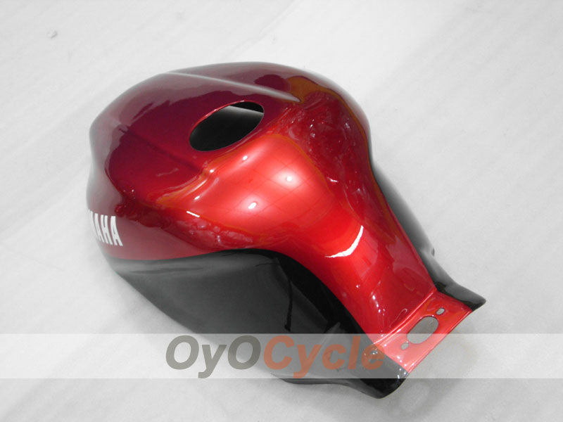 Einspritzverkleidungssatz für YZF600R 97-07 - Weinrot, Schwarz - Ohne Aufkleber / Dekor, Werksdesign #OYO87906421