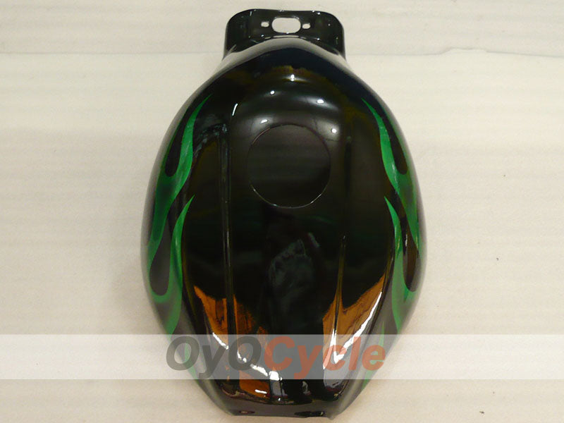 Einspritzverkleidungssatz für YZF600R 97-07 - Grün, Schwarz - Flamme #OYO87906422