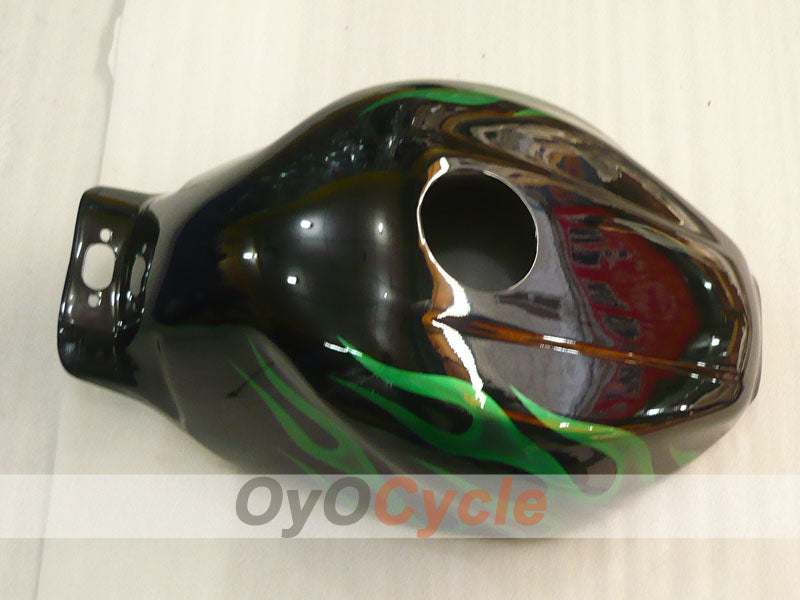 Einspritzverkleidungssatz für YZF600R 97-07 - Grün, Schwarz - Flamme #OYO87906422