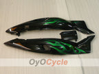 Einspritzverkleidungssatz für YZF600R 97-07 - Grün, Schwarz - Flamme #OYO87906422