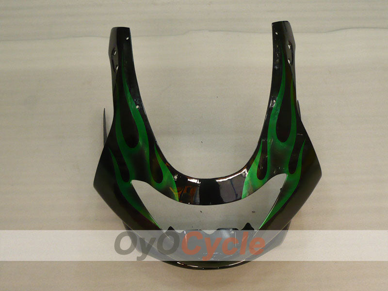 Einspritzverkleidungssatz für YZF600R 97-07 - Grün, Schwarz - Flamme #OYO87906422