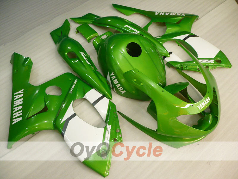 Einspritzverkleidungssatz für YZF600R 97-07 - Grün, Weiß - Werksdesign #OYO87906423 Hauptbild