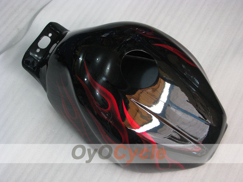 Einspritzverkleidungssatz für YZF600R 97-07 - Rot, Schwarz - Flamme #OYO87906428