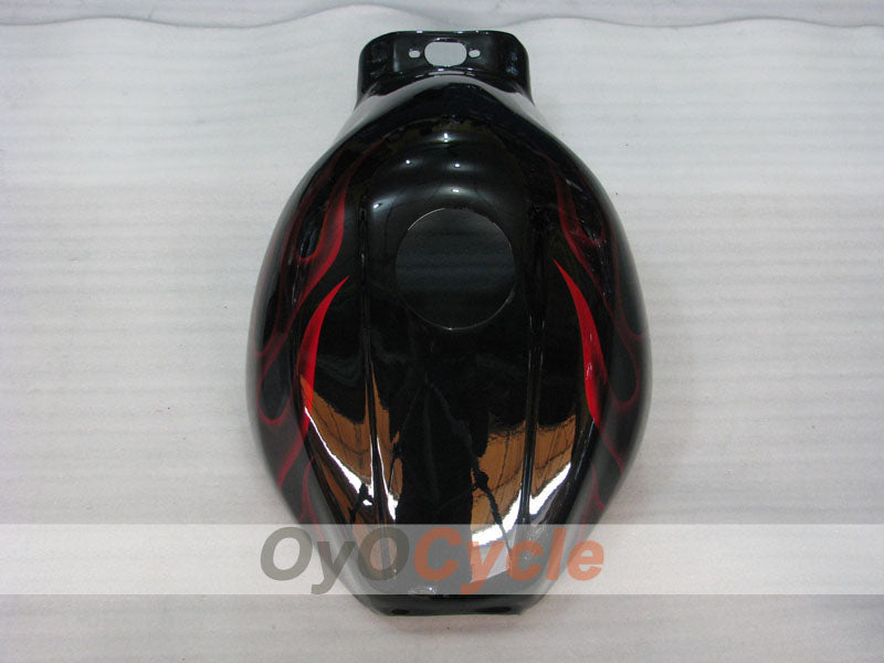 Einspritzverkleidungssatz für YZF600R 97-07 - Rot, Schwarz - Flamme #OYO87906428