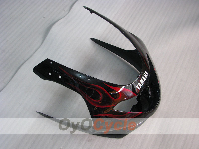 Einspritzverkleidungssatz für YZF600R 97-07 - Rot, Schwarz - Flamme #OYO87906428