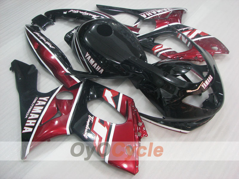Einspritzverkleidungssatz für 97-07 YZF600R - Bordeauxrot, Schwarz - Werksstil #OYO87906431 Hauptbild