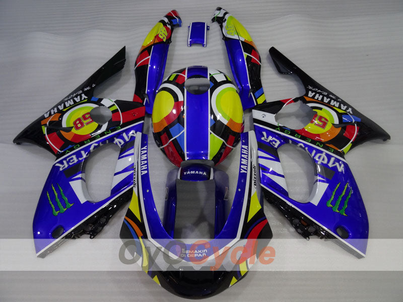 Einspritzverkleidungssatz für 97-07 YZF600R - Wie abgebildet - Monster #OYO87906434