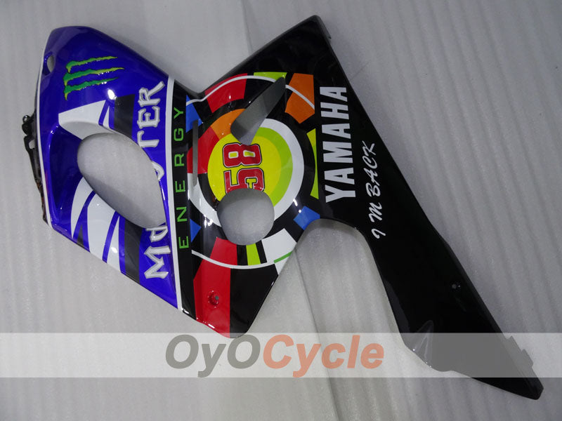 Einspritzverkleidungssatz für 97-07 YZF600R - Wie abgebildet - Monster #OYO87906434