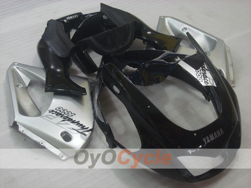 Verkleidungssatz für 97-07 YZF1000R - Schwarz, Silber - Werksstil #OYO87906435