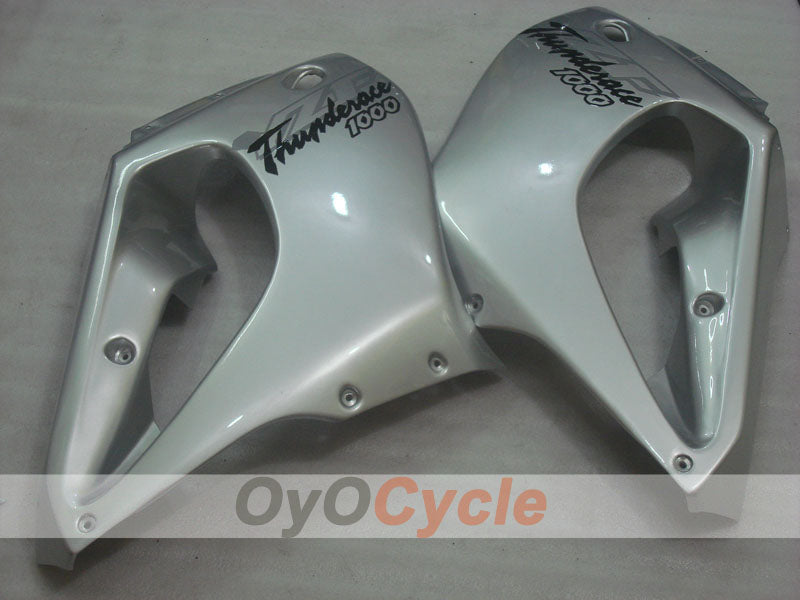 Verkleidungssatz für 97-07 YZF1000R - Schwarz, Silber - Werksstil #OYO87906435