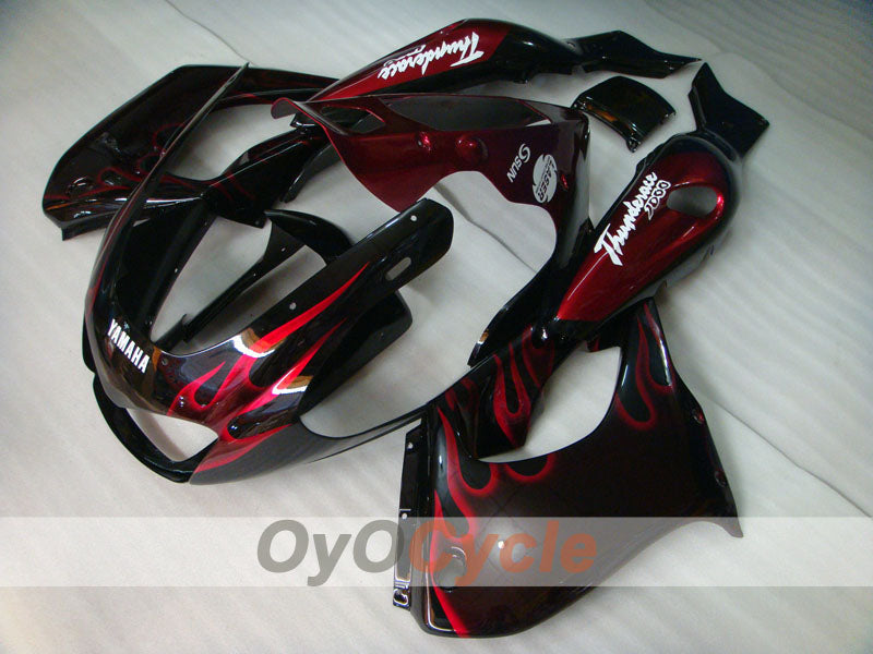 Verkleidungssatz für 97-07 YZF1000R - Rot, Schwarz - Flamme #OYO87906436 Hauptbild