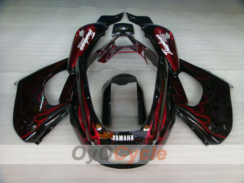 Verkleidungssatz für 97-07 YZF1000R - Rot, Schwarz - Flamme #OYO87906436 Zweitbild