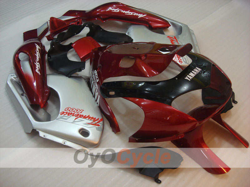 Verkleidungssatz für 97-07 YZF1000R - Bordeauxrot, Weiß - Werksstil #OYO87906438 Zweitbild