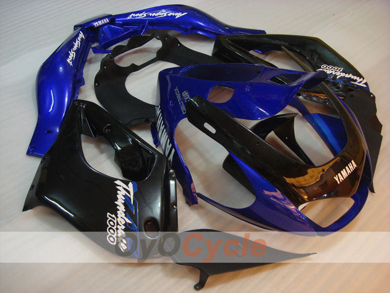 Verkleidungssatz für 97-07 YZF1000R - Blau, Schwarz - Werksstil #OYO87906441