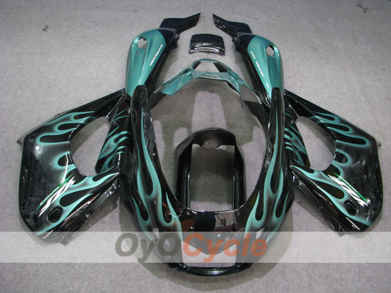 Verkleidungssatz für 97-07 YZF1000R - Cyan, Schwarz - Flamme #OYO87906449 Zweitbild