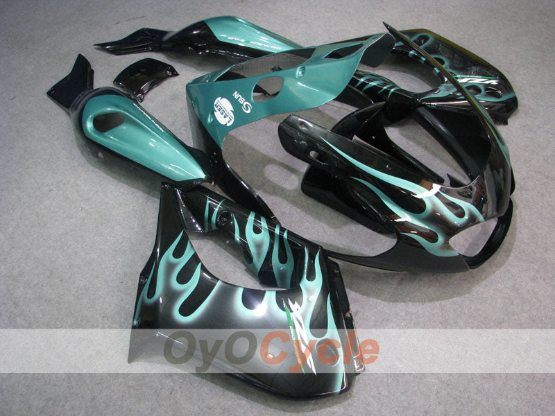 Verkleidungssatz für 97-07 YZF1000R - Cyan, Schwarz - Flamme #OYO87906449 Hauptbild