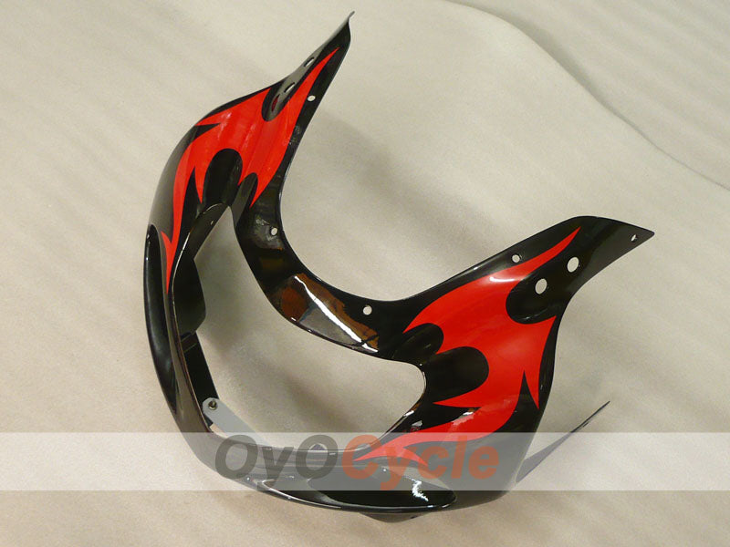 Verkleidungssatz für 01-03 GSX R600, Spritzguss - Rot, Schwarz - Werksstil, individuell anpassbar #OYO87905079