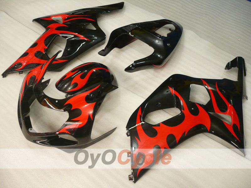 Verkleidungssatz für Einspritzmodelle für 00-02 GSX R1000 - Rot, Schwarz - Werksstil, individuell anpassbar #OYO87905180 Hauptbild