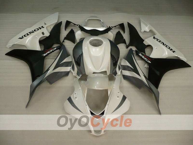 Verkleidungssatz für Einspritzanlage für CBR600RR 07-08 - Weiß, Schwarz - Werksdesign #OYO87900389 Zweitbild