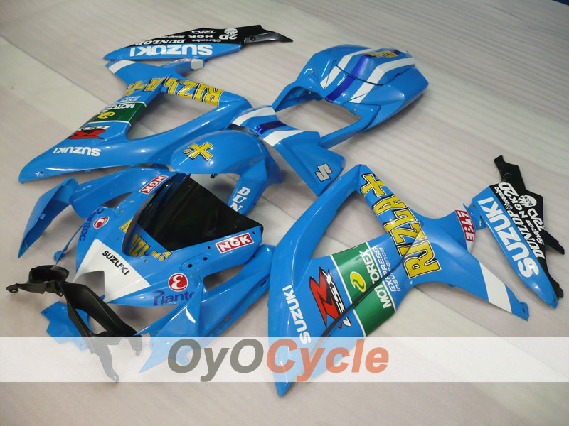 Verkleidungssatz für Einspritzmodelle 08-10 GSX R750 - Blau, Schwarz - Rizla+ #OYO87901455