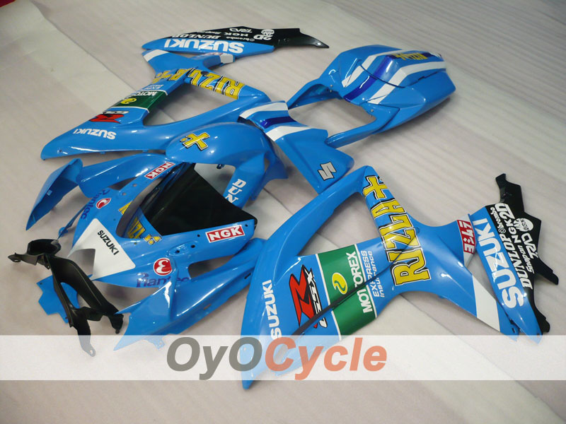 Verkleidungssatz für Einspritzmodelle 08-10 GSX R750 - Blau, Schwarz - Rizla+ #OYO87901455