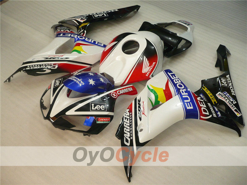 Verkleidungssatz für Einspritzermodelle der CBR1000RR 06-07 - Weiß, Schwarz - Lee #OYO87900615