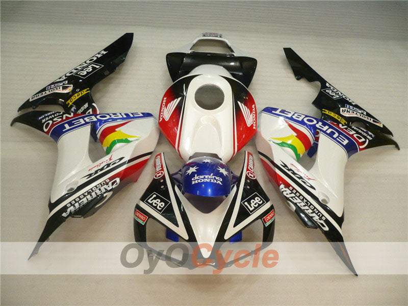 Verkleidungssatz für Einspritzermodelle der CBR1000RR 06-07 - Weiß, Schwarz - Lee #OYO87900615