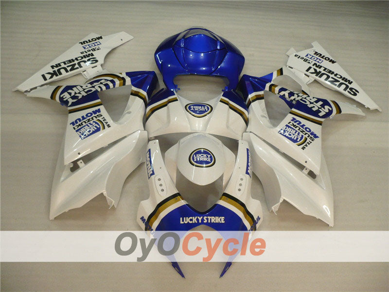 Einspritz-Verkleidungskit für GSX R1000 07-08 - Blau, Weiß - Lucky Strike, MOTUL #OYO87902104 Zweitbild