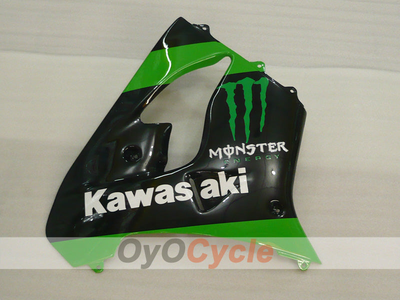 Verkleidungssatz für 02-03 NINJA ZX-9R - Grün, Schwarz - Monster #OYO87903051
