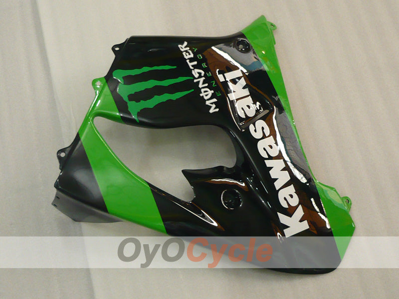 Verkleidungssatz für 02-03 NINJA ZX-9R - Grün, Schwarz - Monster #OYO87903051