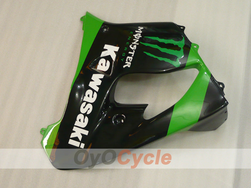 Verkleidungssatz für 02-03 NINJA ZX-9R - Grün, Schwarz - Monster #OYO87903051