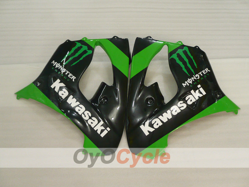 Verkleidungssatz für 02-03 NINJA ZX-9R - Grün, Schwarz - Monster #OYO87903051