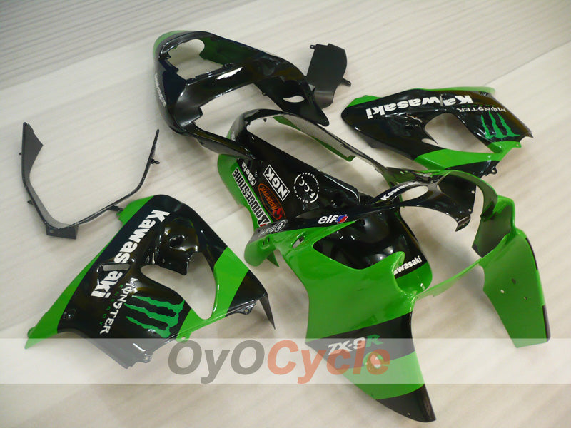 Verkleidungssatz für 02-03 NINJA ZX-9R - Grün, Schwarz - Monster #OYO87903051 Hauptbild