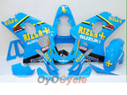 Einspritz-Verkleidungssatz für 04-05 GSXR600 - Blau, Schwarz - MOTUL, Rizla+ #OYO87901409