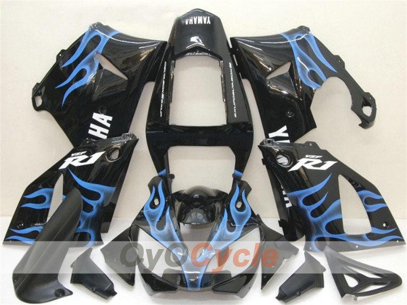 Einspritzverkleidungssatz für 00-01 YZF-R1 - Blau, Schwarz - Flame #OYO87900765 Hauptbild