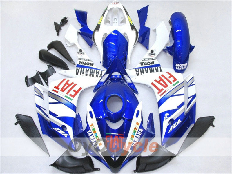 Verkleidungssatz für Einspritzmodelle, YZF-R1 07-08 - Blau, Weiß - FIAT, MOTUL #OYO87900851 Hauptbild