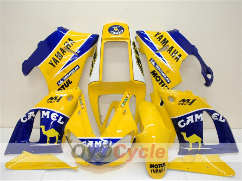 Verkleidungssatz für Einspritzmodell der YZF-R1, Baujahr 98-99 - Gelb, Blau - Camel, MOTUL #OYO87900734 Hauptbild