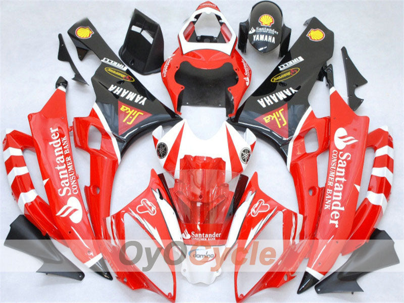 Einspritzverkleidungssatz für YZF-R6 06-07 - Rot, Schwarz - Santander #OYO87900952 Hauptbild