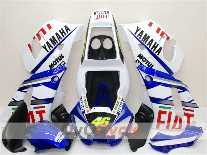 Verkleidungssatz für Einspritzer für YZF-R6 98-02 - Blau, Weiß - FIAT, MOTUL #OYO87900984 Hauptbild