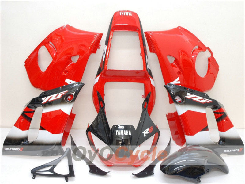 Verkleidungssatz für Einspritzermodelle 98-02 YZF-R6 - Rot, Schwarz - Werksdesign #OYO87900999 Hauptbild